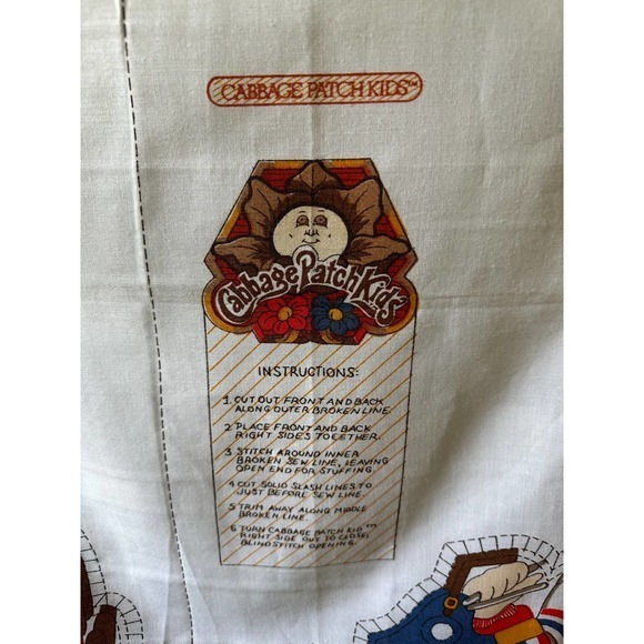 Cabbage Patch Kids Cut N Sew Uncut Fabric Panels 1983 - Picture 3 of 4